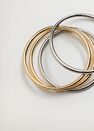 Mango - Gold Combined Hoop Bracelets Mango - Gold Combined Hoop Bracelets