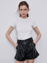 Reserved - Black Faux leather shorts Reserved - Black Faux leather shorts