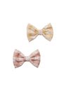 Mango - Light Beige 2 Pack Bow Hairclip, Kids Girl Mango - Light Beige 2 Pack Bow Hairclip, Kids Girl