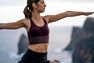 DOMYOS - Extra Small Seamless Long Dynamic Yoga Sports Bra, Black DOMYOS - Extra Small Seamless Long Dynamic Yoga Sports Bra, Black