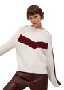 Mango - light beige Contrasting knit sweater Mango - light beige Contrasting knit sweater