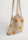 Mango - light beige Floral crochet bag Mango - light beige Floral crochet bag