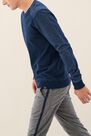 Salsa Jeans - Blue Regular Fit Sweater With Texture Salsa Jeans - Blue Regular Fit Sweater With Texture