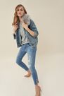 Salsa Jeans - Blue Push Up Wonder capri jeans with wear and tear Salsa Jeans - Blue Push Up Wonder capri jeans with wear and tear