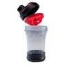 DOMYOS - Shaker 500 ml - black/red DOMYOS - Shaker 500 ml - black/red