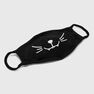 MISTER TEE - Mister Tee Smiling Cat Kids' Face Mask Black MISTER TEE - Mister Tee Smiling Cat Kids' Face Mask Black