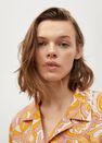 Mango - Yellow Printed Cotton Shirt, Women Mango - Yellow Printed Cotton Shirt, Women