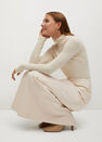 Mango - light beige Flared long skirt Mango - light beige Flared long skirt