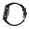 GARMIN - Garmin Fenix 6 Solar 47mm Silver with Black Band GARMIN - Garmin Fenix 6 Solar 47mm Silver with Black Band