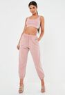 Missguided - Nude Oversized Joggers Missguided - Nude Oversized Joggers