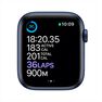APPLE - Apple Watch Series 6 GPS 44mm Blue Aluminium Case with Deep Navy Sport Band APPLE - Apple Watch Series 6 GPS 44mm Blue Aluminium Case with Deep Navy Sport Band