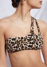 Calzedonia - BLUE - SPECKLED BLACK One-Shoulder Bandeau Bikini Top Riccione Calzedonia - BLUE - SPECKLED BLACK One-Shoulder Bandeau Bikini Top Riccione