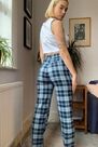 Urban Outfitters - Blue UO Timmy Slim-Fit Check Trousers Urban Outfitters - Blue UO Timmy Slim-Fit Check Trousers