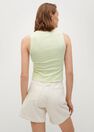 Mango - green Recycled polyester top, Women Mango - green Recycled polyester top, Women