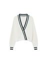 Mango - light beige Striped cotton cardigan Mango - light beige Striped cotton cardigan