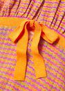 Mango - Orange Combined Knitted Dress With Slit, Women Mango - Orange Combined Knitted Dress With Slit, Women