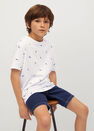 Mango - natural white Boats printed cotton T-shirt, Kids Boy Mango - natural white Boats printed cotton T-shirt, Kids Boy