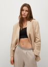 Mango - medium brown Pleated flowy trousers Mango - medium brown Pleated flowy trousers