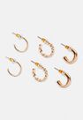 Missguided - Gold Look Mixed Mini Hoop Earrings 3 Pack Missguided - Gold Look Mixed Mini Hoop Earrings 3 Pack