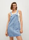 Mango - open blue Light denim pinafore dress Mango - open blue Light denim pinafore dress