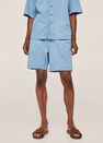 Mango - open blue Relaxed denim shorts, Men Mango - open blue Relaxed denim shorts, Men