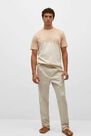 Mango - lt pastel brown Message tie-dye t-shirt, Men Mango - lt pastel brown Message tie-dye t-shirt, Men