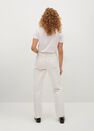 Mango - light beige Decorative rips relaxed jeans, Women Mango - light beige Decorative rips relaxed jeans, Women