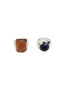 Mango - silver Stone ring set Mango - silver Stone ring set