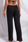Calzedonia - Black Lamé Palazzo Trousers Calzedonia - Black Lamé Palazzo Trousers