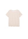 Mango - lt pastel brown 100% linen t-shirt, Women Mango - lt pastel brown 100% linen t-shirt, Women