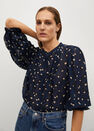 Mango - medium blue Printed flowy shirt Mango - medium blue Printed flowy shirt