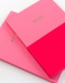 GO STATIONERY - Go Stationery Colourblock Candy/Cerise Pink Duo A6 Set Of 2 Notebooks GO STATIONERY - Go Stationery Colourblock Candy/Cerise Pink Duo A6 Set Of 2 Notebooks