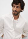 Mango - white Slim fit structured cotton shirt Mango - white Slim fit structured cotton shirt