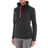 QUECHUA - Women's warm long sleeved snow hiking t-shirt sh100- black QUECHUA - Women's warm long sleeved snow hiking t-shirt sh100- black