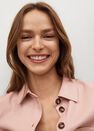 Mango - lt-pastel pink Faux-leather shirt Mango - lt-pastel pink Faux-leather shirt