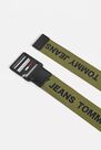 Urban Outfitters - Moss Tommy Jeans Logo Tape D-Ring Olive Belt Urban Outfitters - Moss Tommy Jeans Logo Tape D-Ring Olive Belt