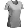 QUECHUA - Large MH500 Women's Short-sleeved Mountain Hiking T-Shirt, Mouse Grey QUECHUA - Large MH500 Women's Short-sleeved Mountain Hiking T-Shirt, Mouse Grey