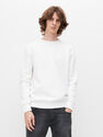 Reserved - White Minimalist Style Sweatshirt, Men Reserved - White Minimalist Style Sweatshirt, Men
