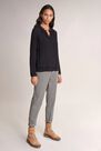 Salsa Jeans - Black Jersey blouse in pleated fabric Salsa Jeans - Black Jersey blouse in pleated fabric