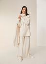 Mango - light beige Contrast seam trousers Mango - light beige Contrast seam trousers