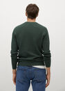 Mango - dark green Structured cotton sweater Mango - dark green Structured cotton sweater