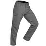 FORCLAZ - Men's mountain trekking zip-off trousers trek100 - dark grey, M FORCLAZ - Men's mountain trekking zip-off trousers trek100 - dark grey, M