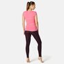 NYAMBA - XS Women's Slim T-Shirt 500 - Navy Blue NYAMBA - XS Women's Slim T-Shirt 500 - Navy Blue