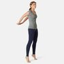 NYAMBA - XS Women's Slim T-Shirt 500 - Navy Blue NYAMBA - XS Women's Slim T-Shirt 500 - Navy Blue