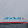 QUECHUA - 4 Persons Camping Tent With Poles - Arpenaz 4.1 - 1 Bedroom QUECHUA - 4 Persons Camping Tent With Poles - Arpenaz 4.1 - 1 Bedroom