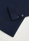 Mango - navy Slim-fit textured blazer Mango - navy Slim-fit textured blazer