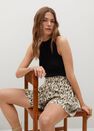 Mango - light beige Printed flowy shorts, Women Mango - light beige Printed flowy shorts, Women