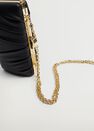 Mango - Black Pleated Detail Clutch Mango - Black Pleated Detail Clutch