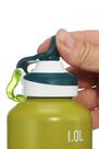 QUECHUA - Unique Size 500 Quick-Opening Aluminium 1.L Hiking Flask, Lime Green QUECHUA - Unique Size 500 Quick-Opening Aluminium 1.L Hiking Flask, Lime Green
