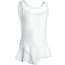 DOMYOS - 14-15 Years Girls' Mixed Media Ballet Skirted Leotard, Candyfloss DOMYOS - 14-15 Years Girls' Mixed Media Ballet Skirted Leotard, Candyfloss